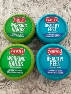 Working Hands & Healthy Feet Creams - Green & Blue